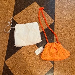 Bright orange clutch